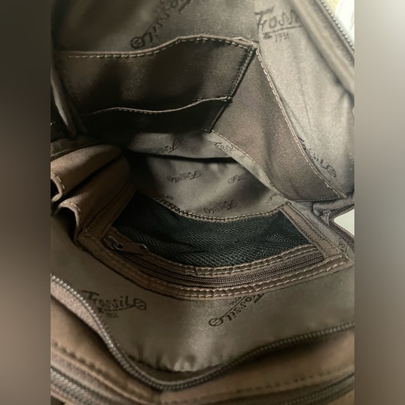 Vintage 1954  Fossil Brown Leather Backpack main image 8